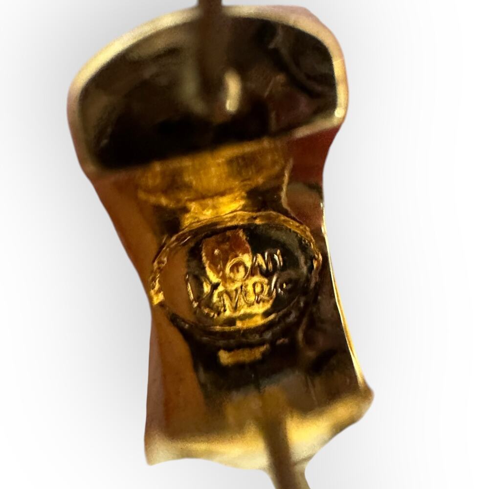 Joan Rivers Vintage Pave Rhinestone Huggie Earrings - Picture 4 of 5